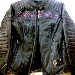 Women’s Harley Davidson genuine leather riding jacket
